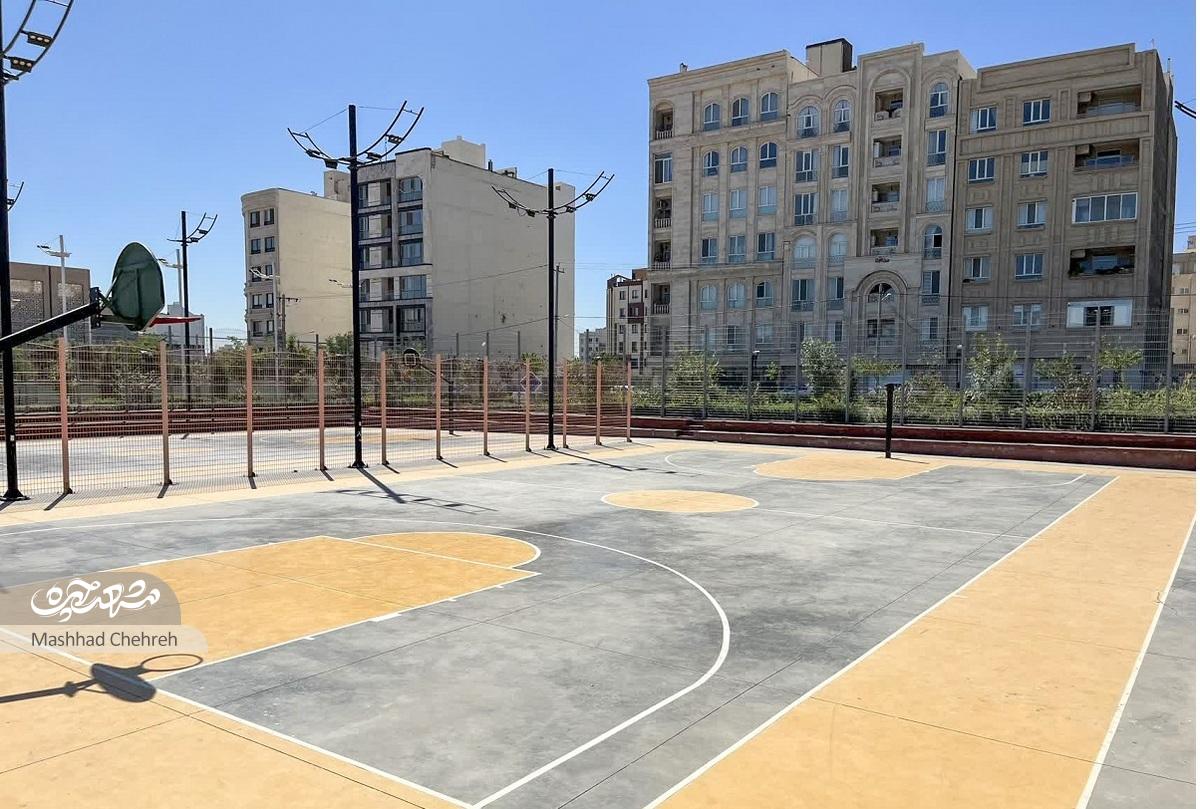 زمین روباز بوستان برکت پاتوق بسکتبالیستهاست