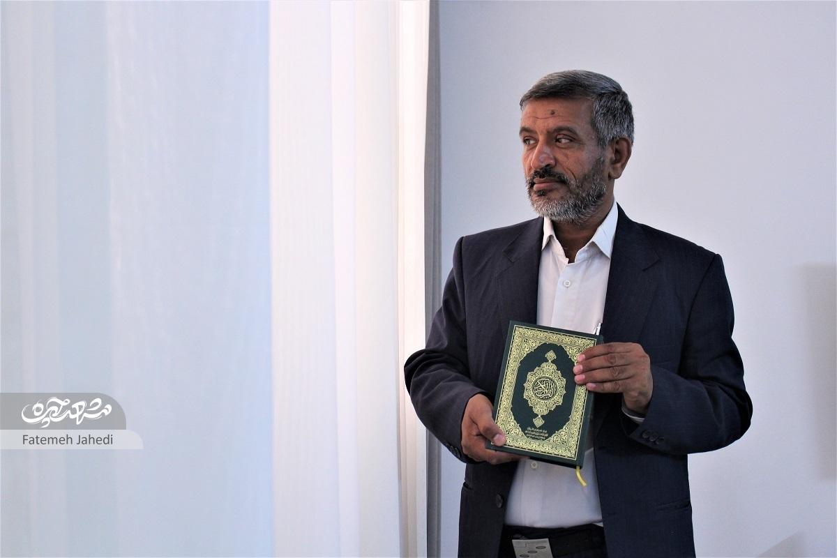 علی احمدآبادی زندگی‌اش را در مسیر قرآن وقف کرده است