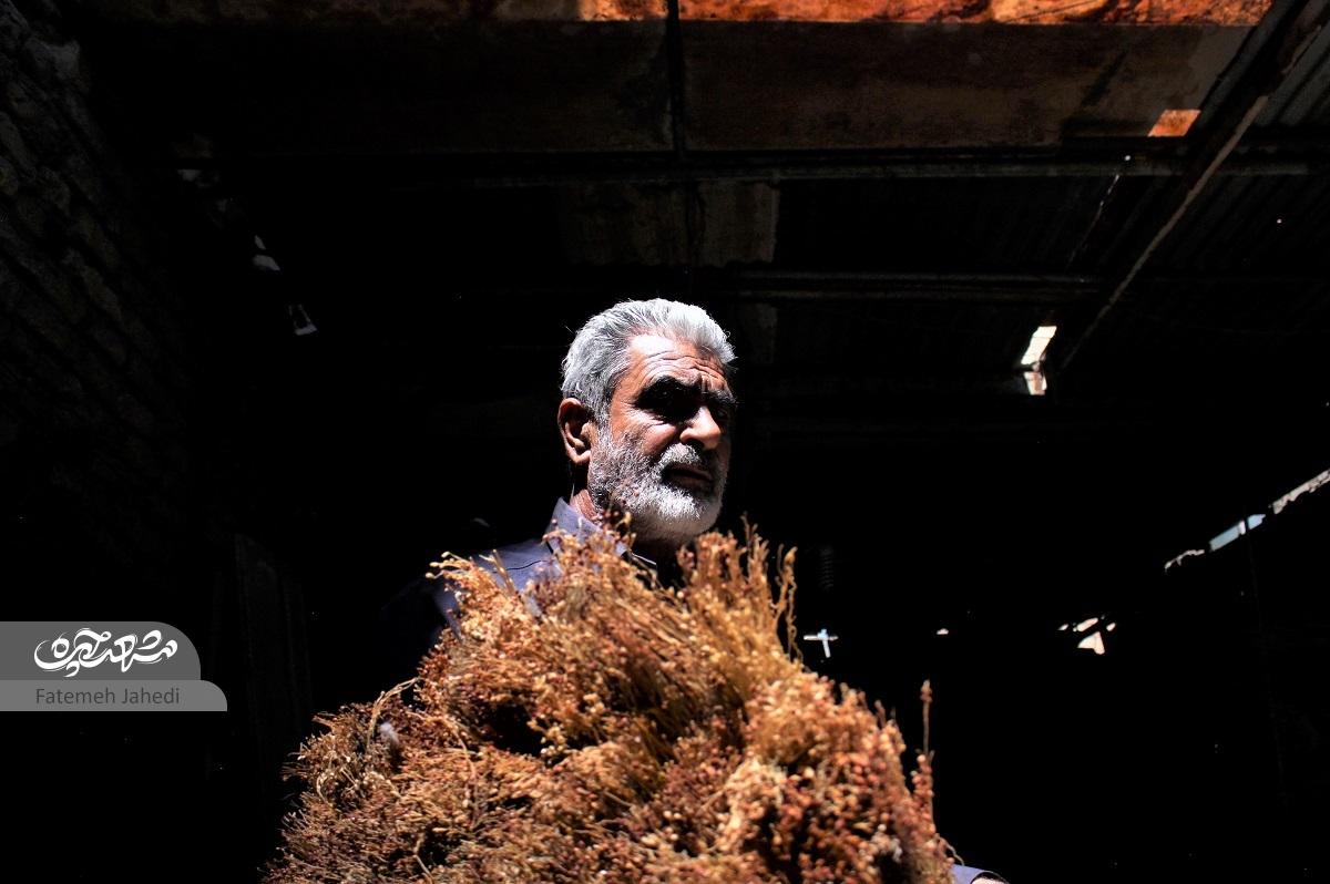 علی‌اکبر پوریوسف؛ متخصص بافتن جاروهای خاص است