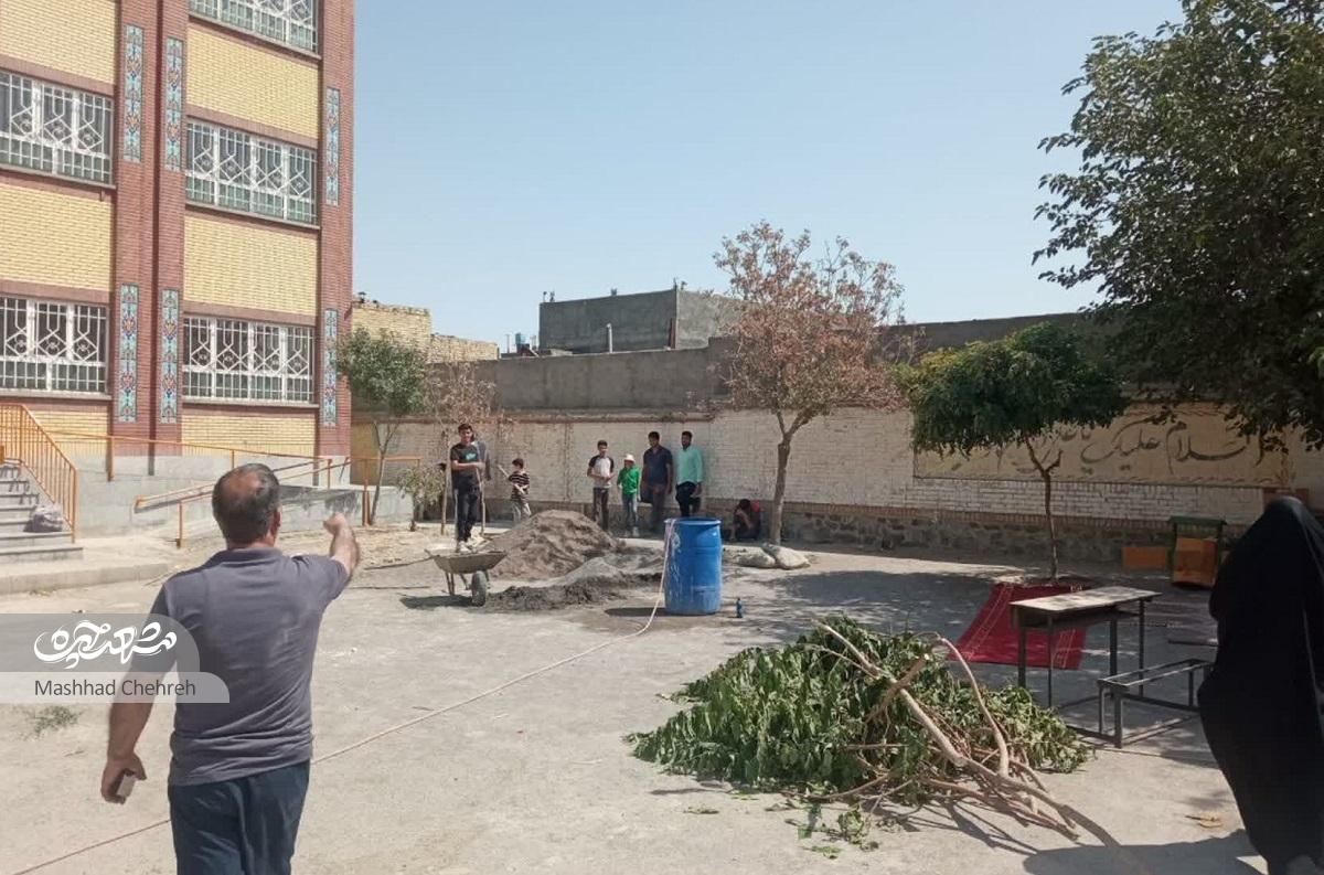 مرمت دبستان صفاریان در آستانه بازگشایی مدارس