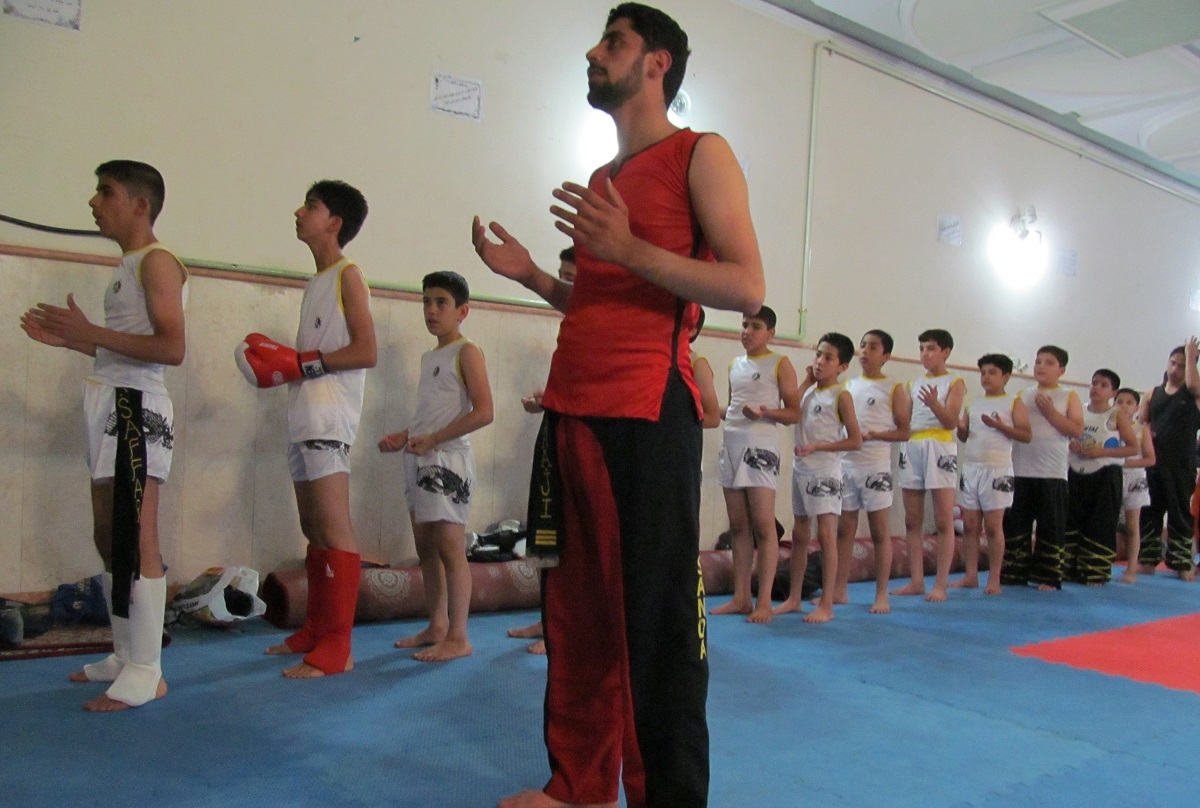 جواد امیری در مسابقات کشوری ووشو اول شده است