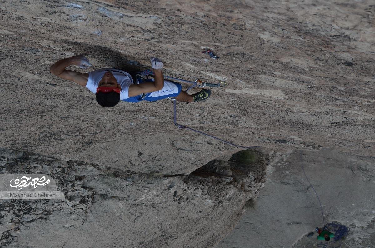 ملیحه‌سادات حسینی و جواد ولی‌نژاد زوج سنگ‌نورد محله کوشش هستند