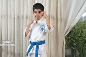 مهدی بهاری باکمربند آبی مدال طلای استانی کاراته گرفت