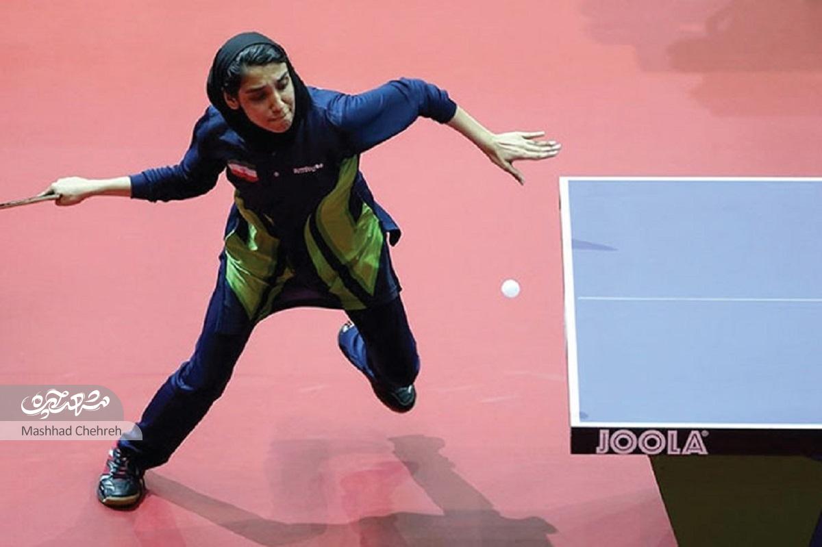 مهشید اشتری، دختر پینگ‌پنگ باز مشهد