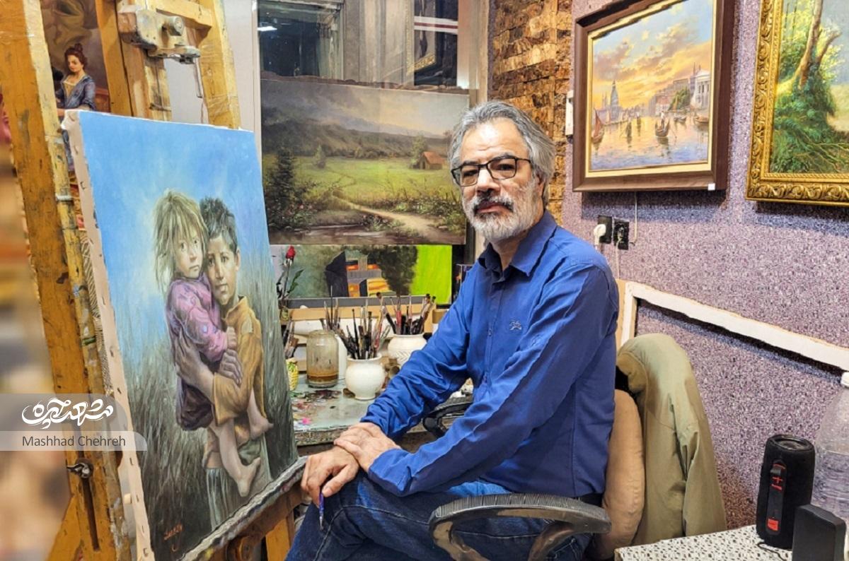 نقش رنگ روغن در زندگی حسین سعیدی