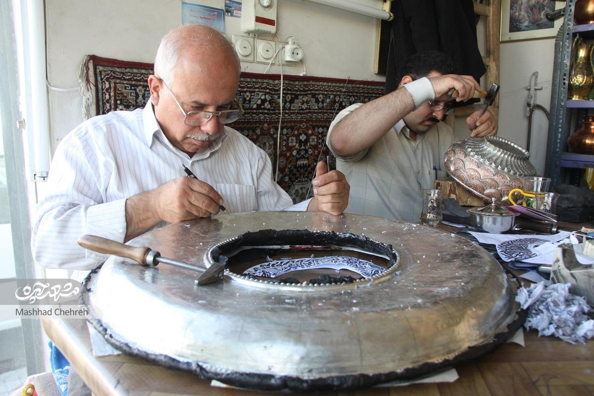 قلم‌زنی؛ میراث خانوادگی سیدجعفر قوامی‌اصفهانی است