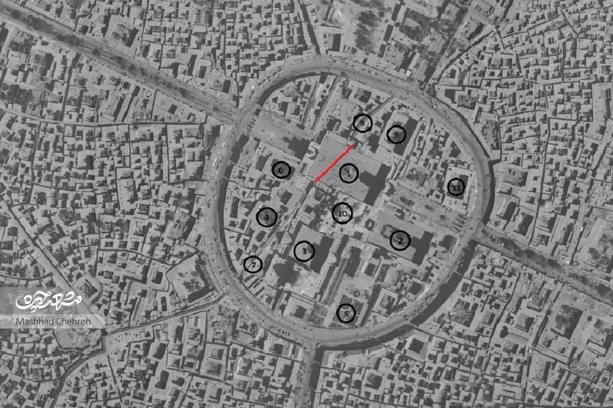 حرم امامرضا(ع) در نخستین عکس هوایی