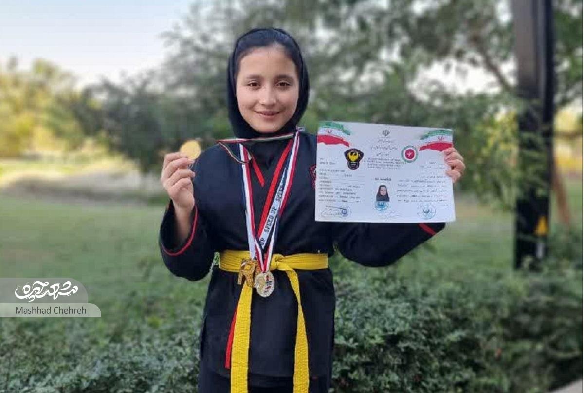 آسنا علوی در ورزشهای رزمی خوش درخشیده است