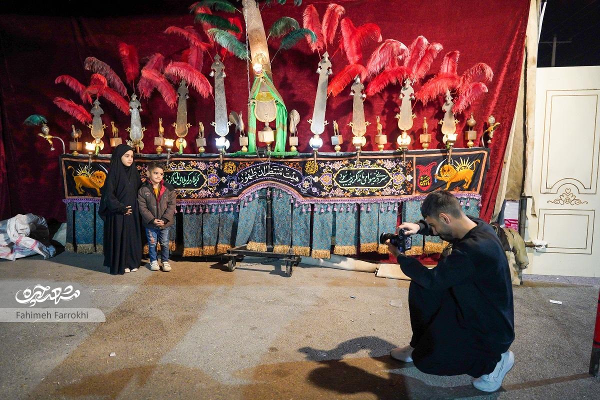 ۱۸ شبانه‌روز خدمت هیئت منتظران ظهور در پارکینگ بوستان ارم