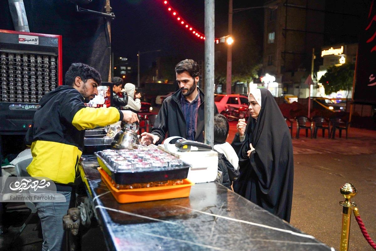 ۱۸ شبانه‌روز خدمت هیئت منتظران ظهور در پارکینگ بوستان ارم