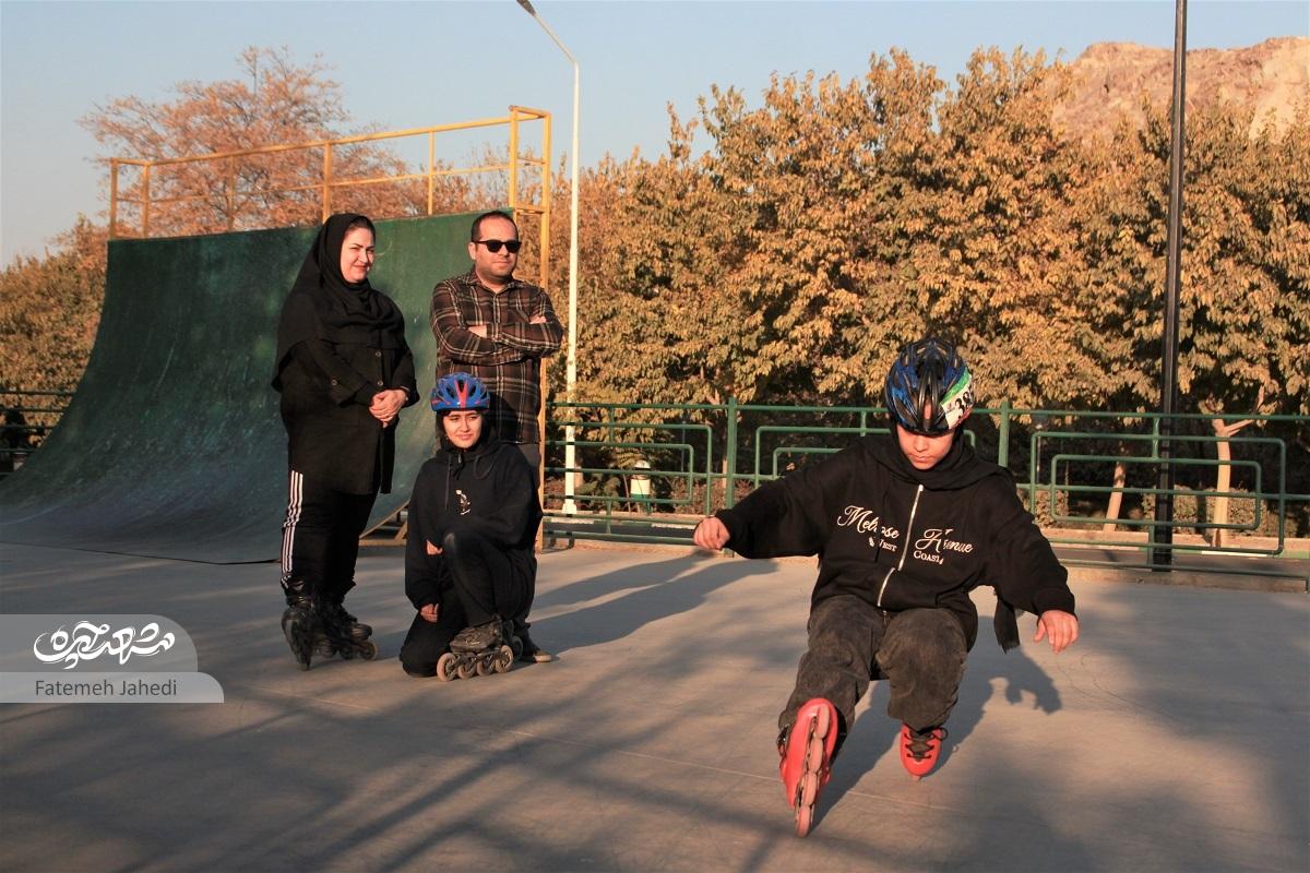 خانواده اسکیت‌باز آستارائی هیچ‌وقت از زمین‌خوردن هراسی نداشته‌اند