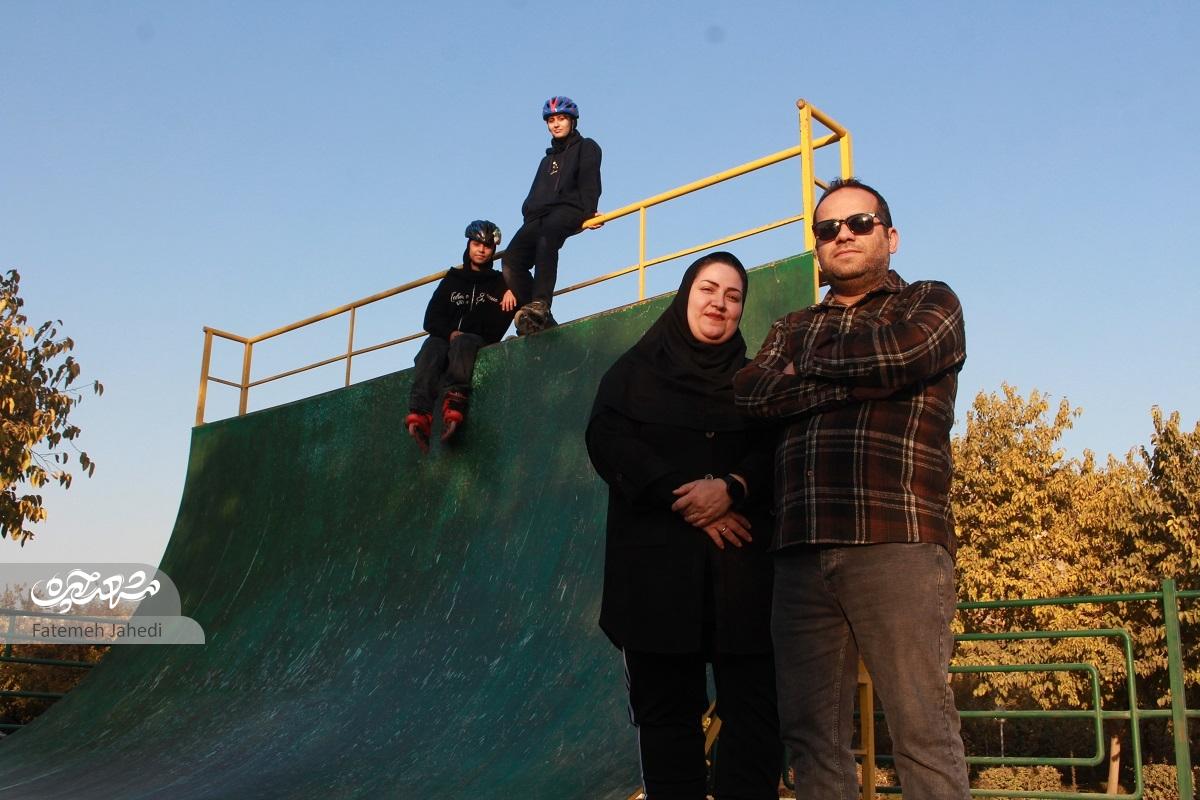 خانواده اسکیت‌باز آستارائی هیچ‌وقت از زمین‌خوردن هراسی نداشته‌اند