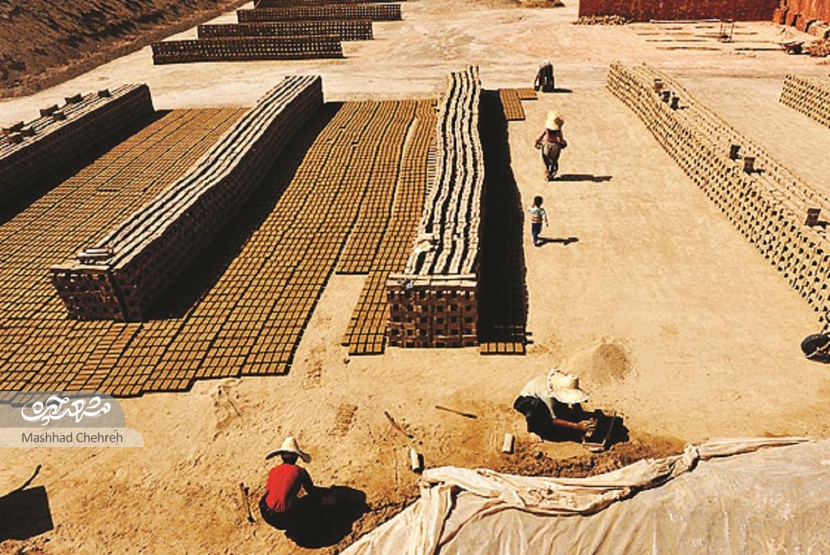 قاب‌های از خشت خام و کوره آجرپزی مهدی‌آباد