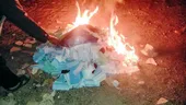 ساکنان محله حجاب ماسک&zwnj;های رهاشده را سوزاندند