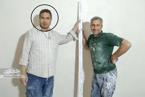 مهدی اوستاکاظم برای کمک به جنگ‌زدگان به تهران رفته است
