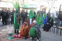 شبیه‌خوان‌ها کربلا را به محله طلاب آوردند