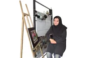 زکیه کاظمی بافنده چندین تابلوفرش نفیس است