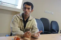 دستگاه علی‌اکبر نجفی در ۳ ثانیه گوسفند را پوست می‌کند!