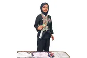 مبینای دوازده ساله کمربند مشکی دارد