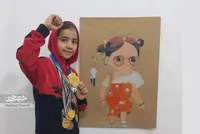 ۱۰ مدال رنگارنگ ثمره تلاش دختر رزمی‌کار