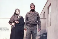 حاجی عرب و ربابه خانم ۸ سال در جبهه‌ زندگی کردند