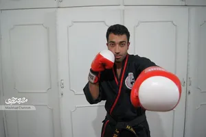 حمید سوقندی مربی و قهرمان کنگ‌فو کشوری است