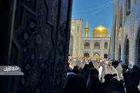 صفای زیارت در روز زیارتی امام‌رضا(ع)