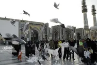 زائران تا مشتی گندم برای کبوتران نمی‌ریختند از خدا روزی طلب نمی‌کردند