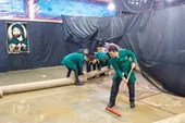 ۲۲ خادم، مسجد محله سیدی را از گل&zwnj;ولای پاکسازی کردند
