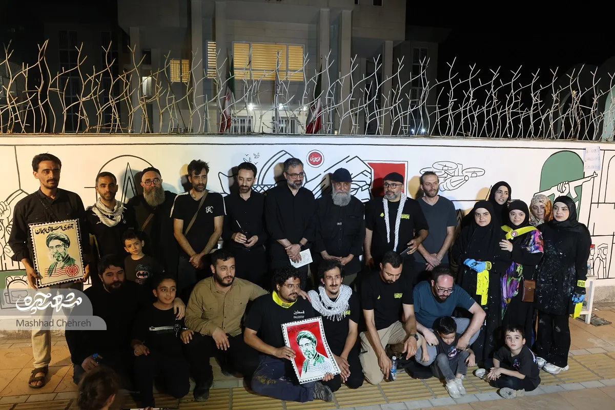 نقاشی دیواری هنرمندان ایرانی و لبنانی
