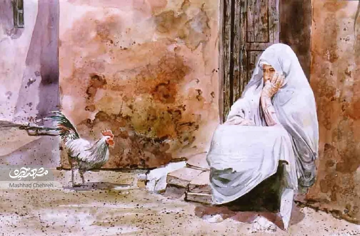 علی اكبر زرین مهر نقاشی را با آثار قهوه‌خانه‌ای شروع کرد