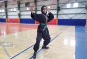 نازنین&zwnj;زهرا قهرمان مسابقات کشوری رشته ورزشی پنچاک سیلات است