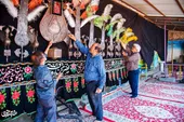 عزاداری اهالی محله کنه&zwnj;بیست در مدرسه &laquo;منظومه دانش&raquo;