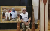 مشق پهلوانی حاج غلامعلی در روستای مهنه