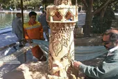 نقش ضامن آهوی استاد فرشچیان بر درخت کوهسنگی