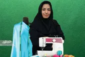 کارآفرینی دختر ۲۵ ساله محله رده با چرخ خیاطی