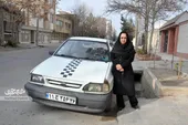 زهرا پهلوان&zwnj;لو هر روز ۱۲ ساعت مسافرکشی می&zwnj;کند