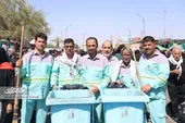 پاکبانان مشهدی با قلب&zwnj;شان نجف را جارو می&zwnj;زنند